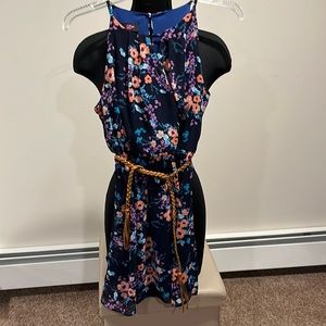 Nice Chiffon Girls Floral Dress with Belt size 16